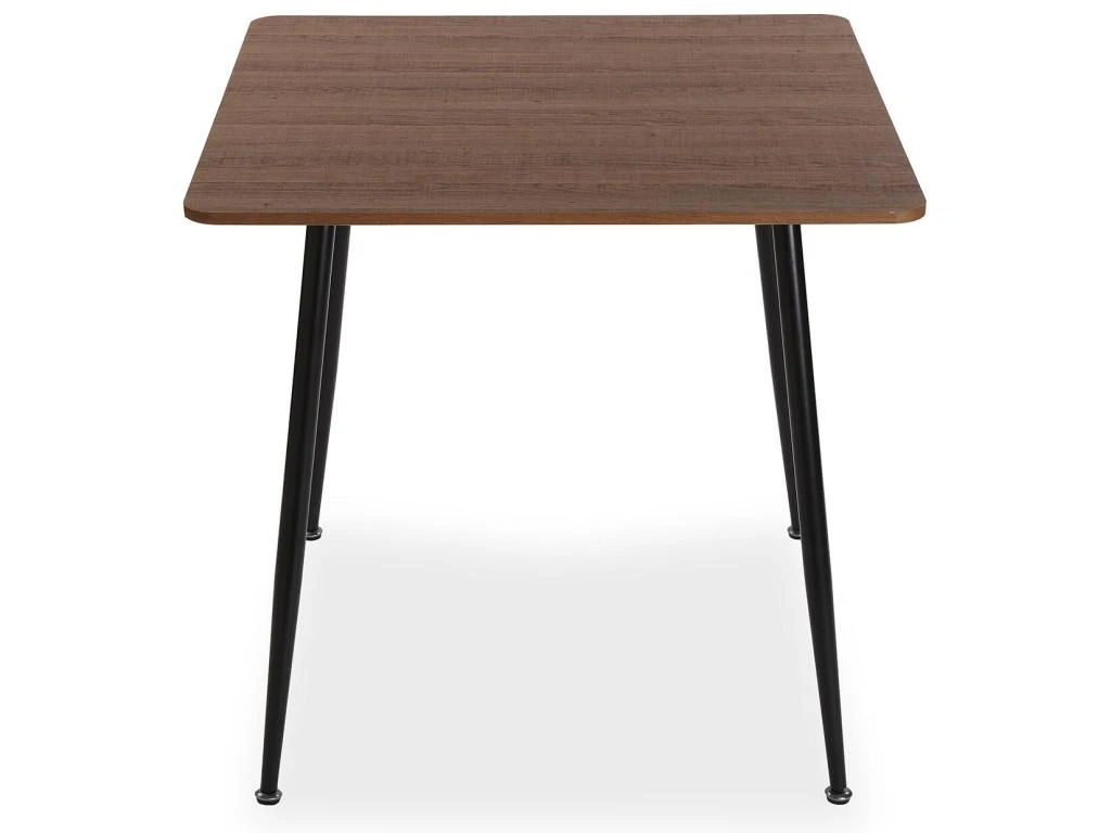 Table De Salle à Manger Iulia, 75 X 80 X 80 Cm, Bois, PVC Et Métal, Marron Et Noir 5 Table De Salle à Manger Iulia, 75 X 80 X 80 Cm, Bois, PVC Et Métal, Marron Et Noir – Image 3