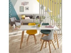 Table à Manger Blanc Roka Atmosphera - Blanc -Mobilia Boutique table a manger 18075869