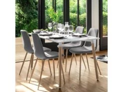 Table à Manger Blanc Roka Atmosphera - Blanc -Mobilia Boutique table a manger 18075873