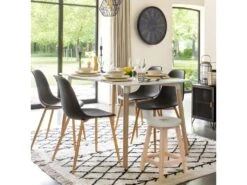 Table à Manger Blanc Roka Atmosphera - Blanc -Mobilia Boutique table a manger 18075875