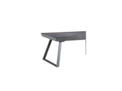 Table De Repas à Allonges Verre/Métal Gris - RAYONG -Mobilia Boutique table a manger 18273251