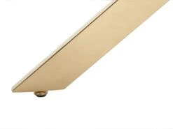 Table à Manger Ronde 2 Couverts En Verre Trempé Et Métal Doré - Transparent - COSIMA -Mobilia Boutique table a manger 18364933