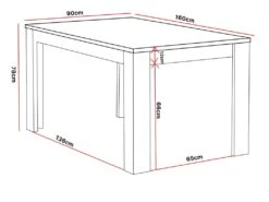 Table à Manger 160 Cm Coloris Noir Et Bois Wiva - Naturel Clair -Mobilia Boutique table a manger 18397359