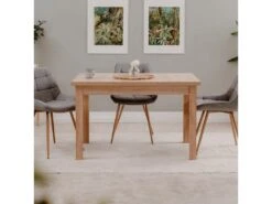 Table à Manger Extensible 120/200 Cm Longford - Naturel -Mobilia Boutique table a manger 18397379