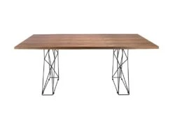 Table à Manger Rectangle Et Acier Noir 1107 ANGEL CERDA -Mobilia Boutique table a manger 18422761