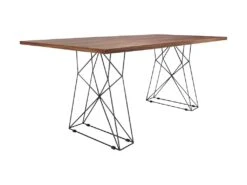 Table à Manger Rectangle Et Acier Noir 1107 ANGEL CERDA -Mobilia Boutique table a manger 18422769