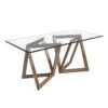 Table à Manger En Verre Et Noyer 1102 ANGEL CERDA -Mobilia Boutique table a manger 18423079