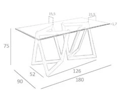 Table à Manger En Verre Et Noyer 1102 ANGEL CERDA -Mobilia Boutique table a manger 18423087