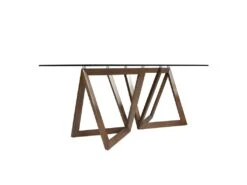 Table à Manger En Verre Et Noyer 1102 ANGEL CERDA -Mobilia Boutique table a manger 18423089