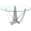 Table à Manger En Verre Et Acier Chromé 1042 ANGEL CERDA -Mobilia Boutique table a manger 18423499