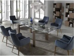 Table à Manger Extensible Verre Et Bois 1007 ANGEL CERDA -Mobilia Boutique table a manger 18426447