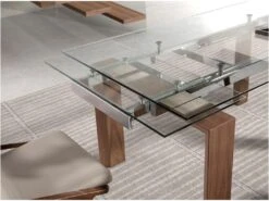 Table à Manger Extensible Verre Et Bois 1007 ANGEL CERDA -Mobilia Boutique table a manger 18426449