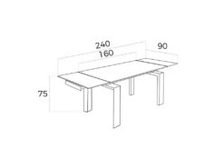 Table à Manger Extensible Verre Et Bois 1007 ANGEL CERDA -Mobilia Boutique table a manger 18426451