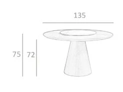 Table Manger En Noyer Et Porcelaine 1016 ANGEL CERDA -Mobilia Boutique table a manger 18435251