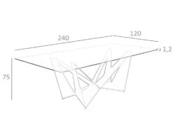 Table à Manger Rectangulaire En Verre 1128 ANGEL CERDA -Mobilia Boutique table a manger 18437039