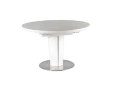 Table à Manger Extensible 120-160 X 120 X 76 Cm - Blanc Effet Marbre -Mobilia Boutique table a manger 18831983