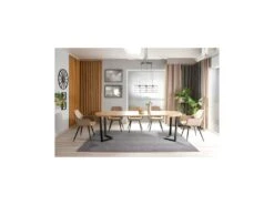 Table à Manger Extensible 100-250 X 100 X 76 Cm - Chêne -Mobilia Boutique table a manger 18832011