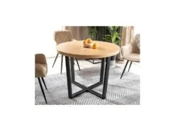 Table à Manger Extensible 100-250 X 100 X 76 Cm - Chêne -Mobilia Boutique table a manger 18832015