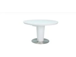 Table à Manger Extensible 120-160 X 120 X 76 Cm - Blanc -Mobilia Boutique table a manger 18832031