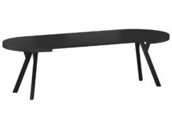 Table à Manger Extensible 100-250 X 100 X 76 Cm - Noir -Mobilia Boutique table a manger 18832069