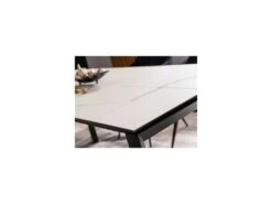 Table à Manger Extensible 120-180 X 80 X 76 Cm - Blanc -Mobilia Boutique table a manger 18832461