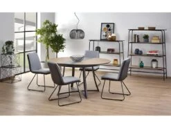 Table à Manger Extensible 118-148 X 148 X 76 Cm - Chêne Doré -Mobilia Boutique table a manger 18835891