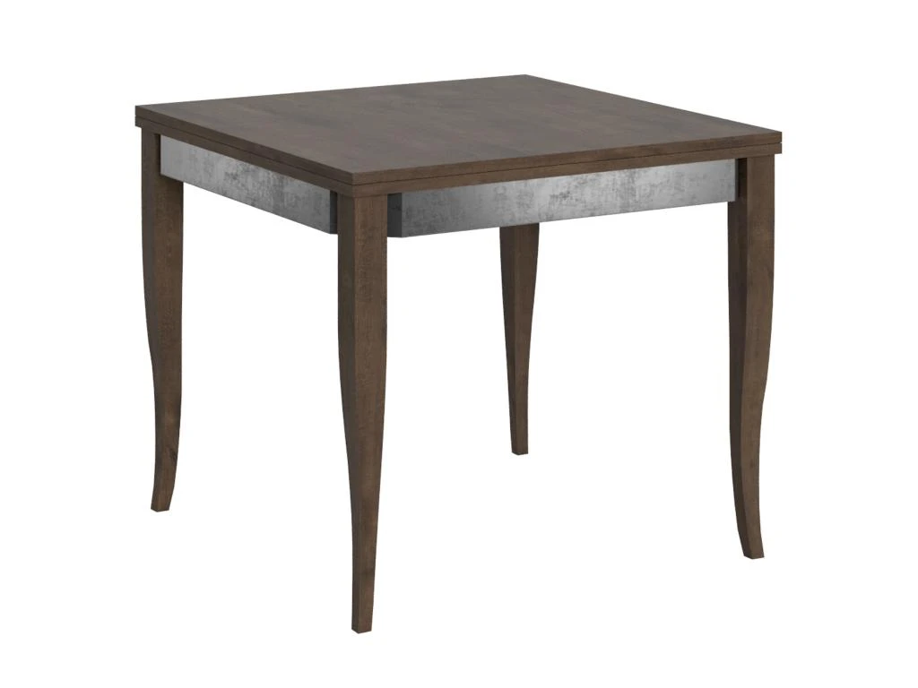 Table Extensible Portefeuille 90x90/180 Cm Sciabola Librox Noyer Cadre Gris 3 Table Extensible Portefeuille 90x90/180 Cm Sciabola Librox Noyer Cadre Gris