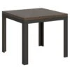 Table Extensible Portefeuille 90x90/180 Cm Linea Libra Noyer Cadre Anthracite 2 Table Extensible Portefeuille 90x90/180 Cm Linea Libra Noyer Cadre Anthracite -Mobilia Boutique table a manger 18959435