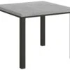 Table Extensible Portefeuille 90x90/180 Cm Everyday Libra Ciment Cadre Anthracite -Mobilia Boutique table a manger 18960451