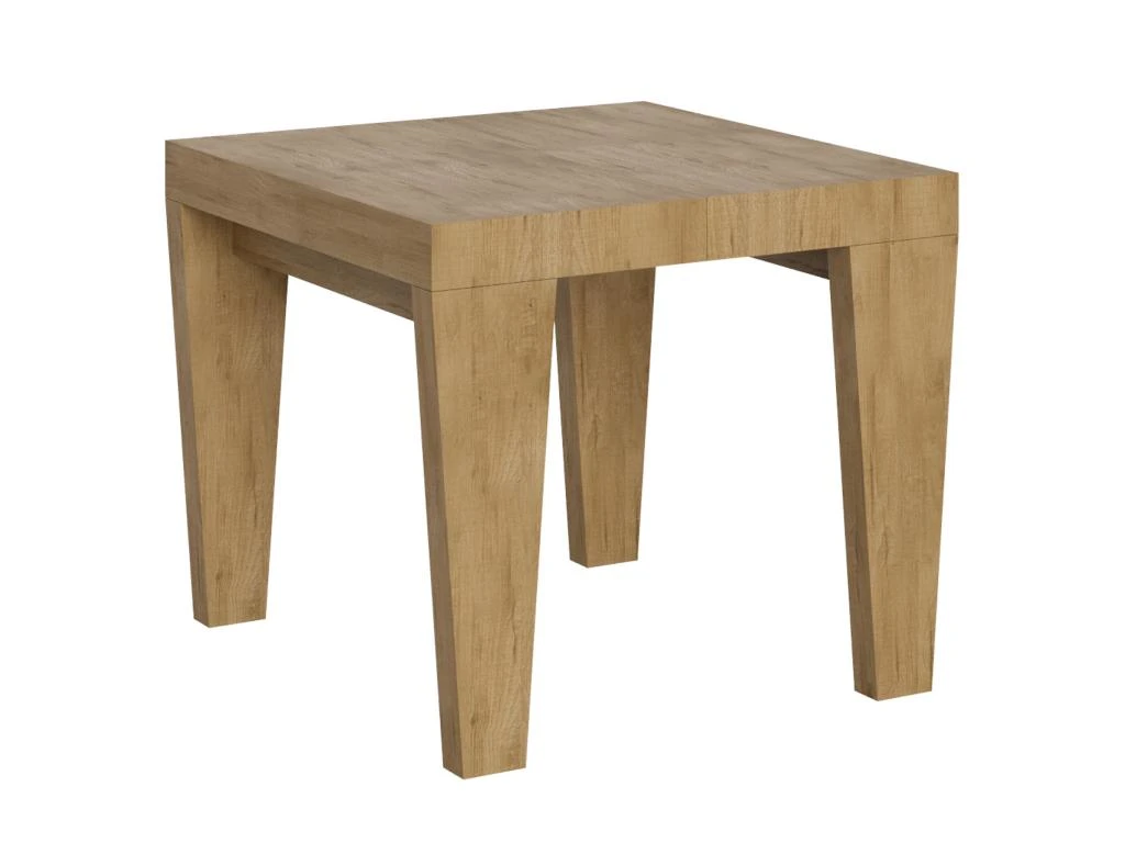 Table Extensible 90x90/246 Cm Spimbo Chêne Nature 3 Table Extensible 90x90/246 Cm Spimbo Chêne Nature