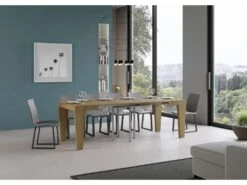 Table Extensible 90x90/246 Cm Spimbo Chêne Nature 8 Table Extensible 90x90/246 Cm Spimbo Chêne Nature -Mobilia Boutique table a manger 18960643