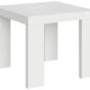 Table Extensible 90x90/246 Cm Roxell Frêne Blanc 2 Table Extensible 90x90/246 Cm Roxell Frêne Blanc -Mobilia Boutique table a manger 18960947