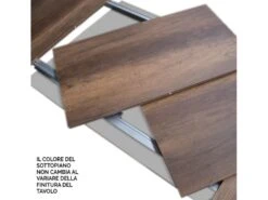 Table Extensible 90x90/246 Cm Paxon Frêne Blanc Cadre Anthracite -Mobilia Boutique table a manger 18961253