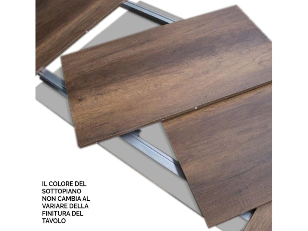 Table Extensible 90x90/246 Cm Spimbo Ciment 6 Table Extensible 90x90/246 Cm Spimbo Ciment – Image 4