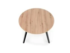 Table à Manger Ronde 102-142 X 102 X 73 Cm - Chêne Artisanal -Mobilia Boutique table a manger 18966177