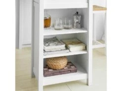 Table Haute De Bar Table De Cuisine Mange-debout– Blanc Lxlxh 120x55x90 Cm, Fwt64-wn -Mobilia Boutique table a manger 19310935