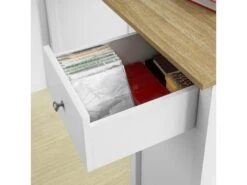 Table Haute De Bar Table De Cuisine Mange-debout– Blanc Lxlxh 120x55x90 Cm, Fwt64-wn -Mobilia Boutique table a manger 19310937