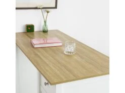 Table Haute De Bar Table De Cuisine Mange-debout– Blanc Lxlxh 120x55x90 Cm, Fwt64-wn -Mobilia Boutique table a manger 19310939