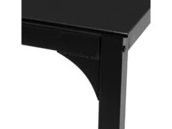 Table De Bar Carrée Table De Salle À Manger Plateau En Verre Pieds En Acier Robuste Noir, Ogt38-sch -Mobilia Boutique table a manger 19379323