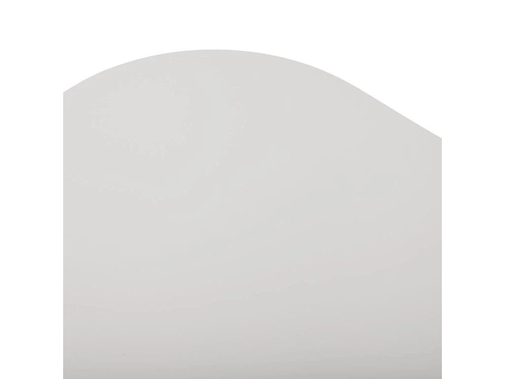 Table De Salle à Manger Cloe, 73 X 80 X 80 Cm, Bois, PVC Et Métal, Blanc 5 Table De Salle à Manger Cloe, 73 X 80 X 80 Cm, Bois, PVC Et Métal, Blanc – Image 3