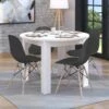 Table à Manger 4 Couverts - Blanc - YUVALA -Mobilia Boutique table a manger 19462223