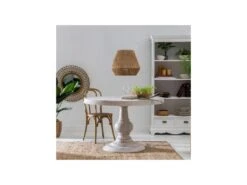 Table De Repas Ronde Bois Blanchi - KEYLI -Mobilia Boutique table a manger 19475463