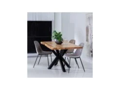 Table De Repas Rectangulaire Bois/Noir - LILIMA -Mobilia Boutique table a manger 19475511