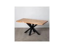 Table De Repas Rectangulaire Bois/Noir - LILIMA -Mobilia Boutique table a manger 19475513