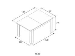 Table De Repas Extensible Chêne Clair - OXNARD - L 140/190 X L 90 X H 78 Cm -Mobilia Boutique table a manger 19824645