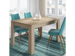 Table De Repas Extensible Chêne Clair - OXNARD - L 140/190 X L 90 X H 78 Cm -Mobilia Boutique table a manger 19824653