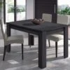 Table De Repas Extensible Gris - OXNARD - L 140/190 X L 90 X H 78 Cm