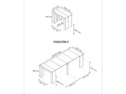 Table Extensible 51/237 Cm Chêne - CELESTE - L 51/237 X L 90 X H 78 Cm -Mobilia Boutique table a manger 19824857