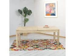 Table à Manger Rectangle En Bois Avec Allonges En Acacia Marin -Mobilia Boutique table a manger 19829363