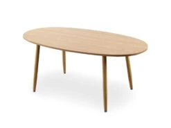 Table Ovale Scandinave Nolane Chêne Clair